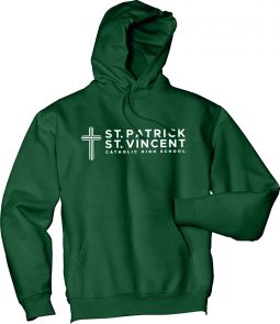 JERZEES Pullover Hooded Sweatshirt, Forest Green